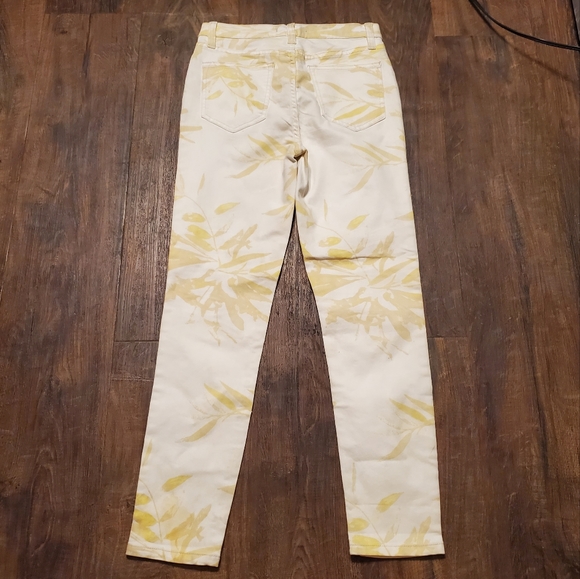 Free People 26 Printed Pants White Cream - Picture 2 of 5